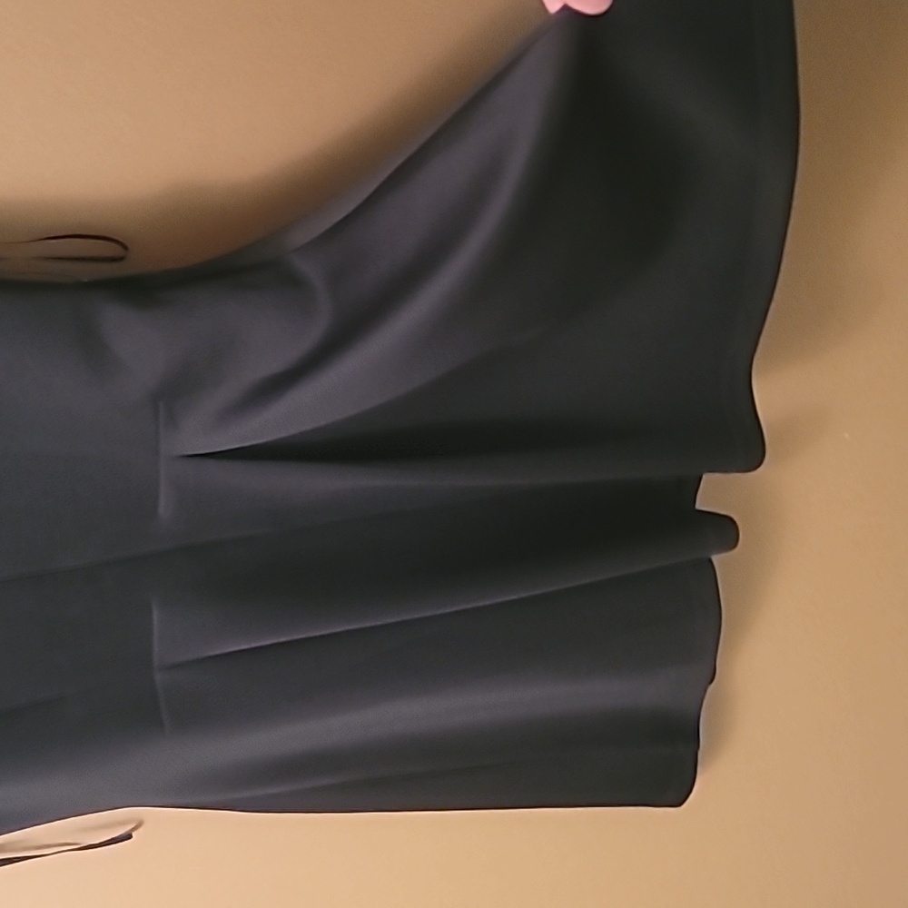 Elegant Black Sleeveless Dress Sweatheart Neck And A Line Pleat Skirt NWT - Picture 6 of 7